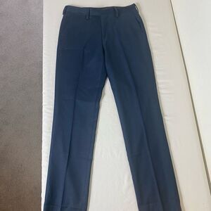 Louis Raphael Luxe 29 Ins 32 slim fit wool blend navy lightweight